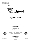 SECTION Diagram and Parts List for LHE9800W2  Whirlpool Dryer