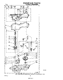 GEARCASE Diagram and Parts List for LA5000XMW0  Whirlpool Washer
