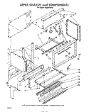 UPPER CHASSIS AND COMPONENTS Diagram and Parts List for RHM975PW  Whirlpool Range
