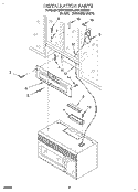 INSTALLATION Diagram and Parts List for MH7110XBQ4  Whirlpool Microwave