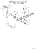 UPPER WASH AND RINSE Diagram and Parts List for KUDR24SEBL1  KitchenAid Dishwasher