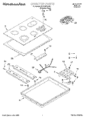 SECTION Diagram and Parts List for KECC507HSS1  KitchenAid Cooktop
