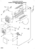 ICEMAKER Diagram and Parts List for KTLS22QDAL00  KitchenAid Refrigerator