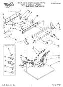 SECTION Diagram and Parts List for LER6644DQ1  Whirlpool Dryer