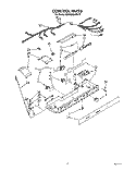 CONTROL Diagram and Parts List for KSRB25QABL00  KitchenAid Refrigerator