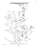 MAGNETRON AND AIR FLOW Diagram and Parts List for RM973PXLT1  Whirlpool Microwave Oven Combo