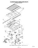 COMPARTMENT SEPARATOR Diagram and Parts List for ET20NKXSW11  Whirlpool Refrigerator