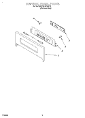 CONTROL PANEL Diagram and Parts List for KEBS107DSS10  KitchenAid Wall Oven