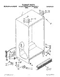 CABINET Diagram and Parts List for KSRS25QAAL01  KitchenAid Refrigerator