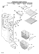 FREEZER LINER PARTS Diagram and Parts List for KSRK25XLBT00  KitchenAid Refrigerator