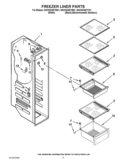 FREEZER LINER PARTS Diagram and Parts List for GSC25C6EYY01  Whirlpool Refrigerator