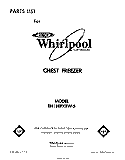 SECTION Diagram and Parts List for EH18EFXRW5  Whirlpool Freezer