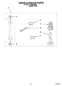 MISCELLANEOUS  PARTS, OPTIONAL PARTS (NOT INCLUDED) Diagram and Parts List for YLTE5243DQ6  Whirlpool Washer Dryer Combo