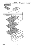 SHELF Diagram and Parts List for ET14JKXAN00  Whirlpool Refrigerator