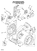 BULKHEAD PARTS, OPTIONAL PARTS (NOT INCLUDED) Diagram and Parts List for WED5550ST0  Whirlpool Dryer