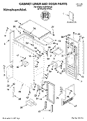 CABINET LINER AND DOOR, LIT/OPTIONAL Diagram and Parts List for KUIS155HLS3  KitchenAid Ice Maker