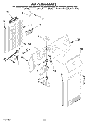 AIR FLOW PARTS Diagram and Parts List for ED2FHEXTB00  Whirlpool Refrigerator