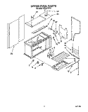 UPPER OVEN Diagram and Parts List for SE960PEYN1  Whirlpool Range