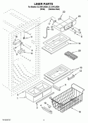 LINER PARTS Diagram and Parts List for EL7JWKLMQ04  Whirlpool Refrigerator