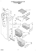 FREEZER LINER Diagram and Parts List for KSRB27QDBL01  KitchenAid Refrigerator