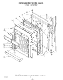 REFRIGERATOR DOOR Diagram and Parts List for KTRF22MTAL00  Whirlpool Refrigerator