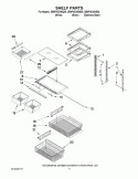 SHELF PARTS Diagram and Parts List for GB9FHDXWS00  Whirlpool Refrigerator