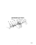 DETERGENT CUP Diagram and Parts List for WU0800XX1  Roper Dishwasher