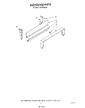 BACKGUARD Diagram and Parts List for SF3020ERW1  Whirlpool Range