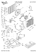 UNIT, LITERATURE Diagram and Parts List for ACV184XG0  Whirlpool Air Conditioner
