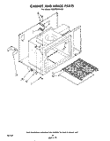 CABINET AND HINGE Diagram and Parts List for RM975PXLW2  Whirlpool Microwave Oven Combo