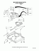 MACHINE BASE PARTS Diagram and Parts List for 1CWTW57ESVW1  Whirlpool Washer
