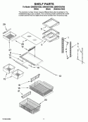 SHELF PARTS Diagram and Parts List for GB9SHDXVB00  Whirlpool Refrigerator