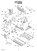 UNIT PARTS Diagram and Parts List for KBRP20ERSS02  KitchenAid Refrigerator