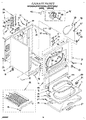 SECTION Diagram and Parts List for KEYE770BWH2  KitchenAid Dryer