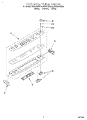 CONTROL PANEL Diagram and Parts List for KESC300BAL4  KitchenAid Range
