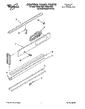 CONTROL PANEL, LITERATURE Diagram and Parts List for RB260PXBQ1  Whirlpool Wall Oven