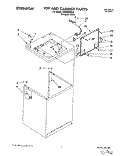 TOP AND CABINET Diagram and Parts List for TAWB600DQ0  Estate Washer