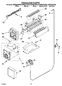 ICEMAKER PARTS, PARTS NOT ILLUSTRATED Diagram and Parts List for KSRS25CNLK00  KitchenAid Refrigerator