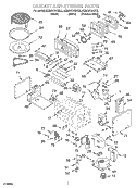 CABINET AND STIRRER Diagram and Parts List for KEMS378GBL2  KitchenAid Microwave Oven Combo