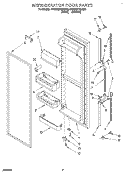 REFRIGERATOR DOOR Diagram and Parts List for 4YED22PWDW00  Whirlpool Refrigerator
