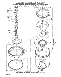 AGITATOR, BASKET AND TUB Diagram and Parts List for LA5300XTN1  Whirlpool Washer