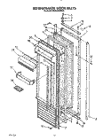 REFRIGERATOR DOOR Diagram and Parts List for KSSS48DWX01  KitchenAid Refrigerator