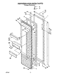 REFRIGERATOR DOOR Diagram and Parts List for KSSS36QDX00  KitchenAid Refrigerator