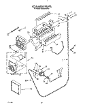 ICEMAKER Diagram and Parts List for KSSS42DWX01  KitchenAid Refrigerator