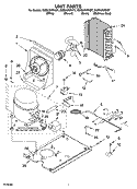 UNIT PARTS, OPTIONAL PARTS Diagram and Parts List for KUIS15NRHB7  KitchenAid Ice Maker