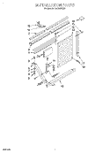 INSTALLATION Diagram and Parts List for CAH18WC90  Crosley Air Conditioner