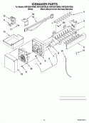 ICEMAKER PARTS, OPTIONAL PARTS (NOT INCLUDED) Diagram and Parts List for KBFS25EVMS00  KitchenAid Refrigerator