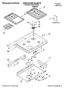 COOKTOP PARTS Diagram and Parts List for KDSS907SSS02  KitchenAid Range
