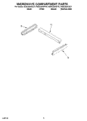 MICROWAVE COMPARTMENT PARTS Diagram and Parts List for KEMC308KSS01  KitchenAid Microwave Oven Combo