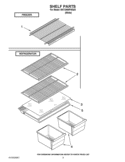 SHELF PARTS Diagram and Parts List for W4TXNWFWQ03  Whirlpool Refrigerator